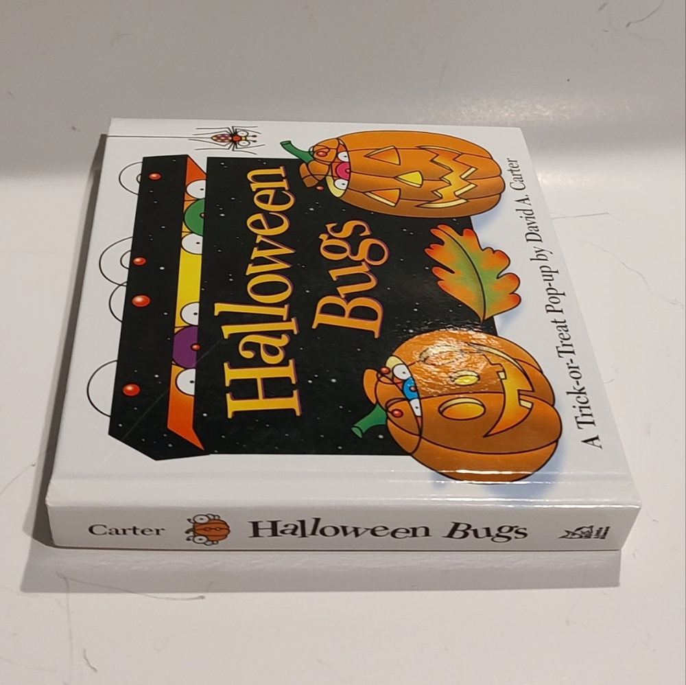 Hardcover Halloween Bugs book. A trick or treat pop-up by David A.Carter Spiders